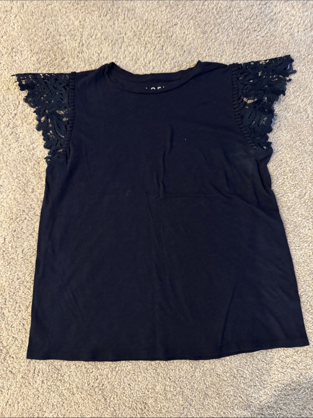 LOFT Navy Crewneck Tee